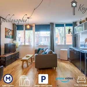 Appartement Le Philosophe - Centre-ville Et Parcs à Côté, Toulouse